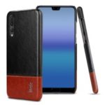 IMAK Ruiyi Series PU Leather Coated Hard PC Phone Cover for Huawei Mate 20 Pro – Black / Brown