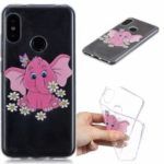 Pattern Printing Embossed TPU Case for Xiaomi Mi A2 Lite / Redmi 6 Pro – Elephant and Flower
