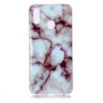 Marble Pattern Printing IMD Soft TPU Back Case for Huawei nova 3i / P Smart+ – Red