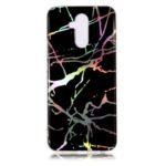 Marble Pattern Plated IMD TPU Case for Huawei Mate 20 Lite / Maimang 7 – Black