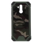 For Huawei Mate 20 Lite / Maimang 7 Camouflage Leather Coated PC TPU Shockproof Phone Case – Green