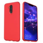 LENUO Twill Texture TPU Back Case for Huawei Mate 20 Lite – Red