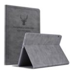 Imprint Deer and Quote Flip Stand Smart PU Leather Case for Huawei MediaPad T5 10 – Rose