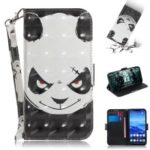 Light Spot Decor Patterned Wallet Stand PU Leather Phone Case for Huawei Mate 20 Lite – Angry Panda