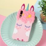 3D Unicorn Pattern Silicone Back Case for Huawei P20 Pro