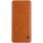 NILLKIN Qin Series Card Slot Leather Shell for Huawei Mate 20 Pro – Brown