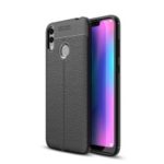 Litchi Texture TPU Case for Huawei Honor 8C – Black
