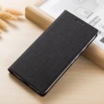 VILI DMX Cross Texture Leather Case for Xiaomi Pocophone F1 / Poco F1 (India) [Stand and Card Slot] – Black