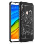 All-wrapped Drop-proof TPU Phone Case Accessory for Xiaomi Redmi Note 6 Pro – Dragon / Black