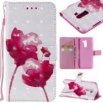 Pattern Printing Light Spot Decor Leather Wallet Case for Xiaomi Pocophone F1 / Poco F1 in India – Vivid Flowers
