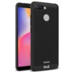 IMAK Jazz Mesh PC Hard Cell Phone Cover + Screen Protector Film for Xiaomi Redmi 6 (Dual Camera: 12MP+5MP)