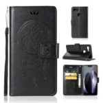 Imprint Owl Dream Catcher PU Leather Flip Case for Google Pixel 3 XL / XL 3 – Black