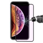 HAT PRINCE for iPhone XS / X 5.8 inch 0.2mm 9H 3D Curved Carbon Fiber Anti-blue-ray Tempered Glass Full Size Screen Protector