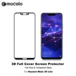 MOCOLO 3D Curved Tempered Glass Screen Protector for Huawei Mate 20 Lite/Maimang 7 Full Glue Full Coverage – Black