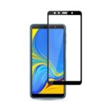 MOCOLO Silk Print Arc Edge Full Coverage Tempered Glass Screen Protector for Samsung Galaxy A7 (2018) – Black
