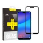 2Pcs/Set ITIETIE Silk Printing 2.5D 9H Tempered Glass Screen Shield for Huawei P20 Lite / Nova 3e – Black