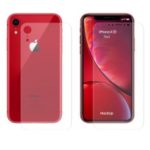 HAT PRINCE Soft PET 3D Curved Hot Bending Screen Film + Back Protector for iPhone XR 6.1 inch