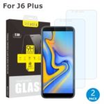 2Pcs/Set ITIETIE 2.5D 9H Tempered Glass Screen Protector for Samsung Galaxy J4+ / J6+