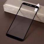RURIHAI for Samsung Galaxy J6+ Solid Defense Tempered Glass Screen Protector [Full Covering] [Anti-explosion] – Black