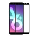 HAT PRINCE for Samsung Galaxy A6+ (2018) 0.26mm 9H 6D Curved Full Size Tempered Glass Screen Protector – Black