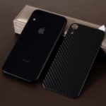 RURIHAI 3D Curved Carbon Fiber TPE Back Protector for iPhone XR 6.1 inch – Black