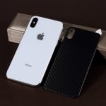 RURIHAI 3D Carbon Fiber TPE Full Back Covering Protector Film for iPhone XS / X 5.8 inch – Black