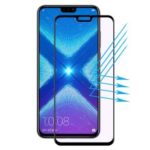 HAT PRINCE 0.2mm 9H 3D Curved Carbon Fiber Anti-blue-ray Tempered Glass Full Size Screen Protector for Huawei Honor 8X – Black