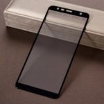 For Samsung Galaxy J6+ Full Covering Silk Printing Anti-explosion Tempered Glass Screen Protection Film (Full Glue)