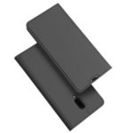 DUX DUCIS Skin Pro Series [Stand] [Card Holder] Leather Shell for OnePlus 6T – Dark Grey