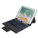 F13 Flip Bluetooth Backlight Keyboard Stand Cover for iPad 9.7-inch (2018) / 9.7-inch (2017) / Air 2 / Air / Pro 9.7 inch (2016) – Black
