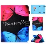 Pattern Printing Universal Leather Stand Case with Card Slots for 7-inch Tablet PC – Vivid Butterflies