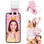 BENKS L24 Music Note Shaped Supplementary Selfie Lighting USB Rechargeable Selfie LED Camera Lamp Adjustable Desk Holder for Phones – Pink