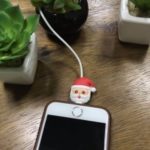 Christmas Cartoon Pattern Charging Cable PVC Saver Protector – Santa Claus