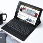 Removable Bluetooth Keyboard Leather Stand Case for iPad 9.7-inch (2018) / iPad 9.7-inch (2017) / iPad Pro 9.7 inch (2016) – Dark Blue