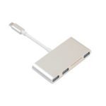 Type-C to 3 USB 3.0 Ports and SD/TF Card Reader Adapter