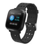 Y8 Multifunctional Smart Sleeping Heart Rate Blood Pressure Monitor Wristband – All Black