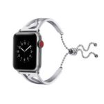 S Shape Stainless Steel Bracelet Watch Band Strap for Apple Watch Series 4 40mm / Series 3/2/1 38mm – Silver
