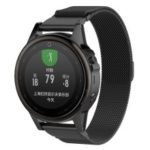 For Garmin Fenix 5S / Fenix 5S Plus Milanese Stainless Steel Watch Band Strap 20mm – Black