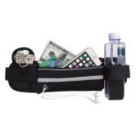 Multi-function Outdoor Sports Waist Bag Water Bottle Cell Phone Bag – Black