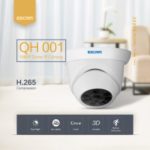 ESCAM QH001 ONVIF H.265 1080P P2P IR Dome IP Camera with Smart Analysis Function – EU Plug