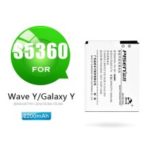 PISEN TS-MT-S5360 1200mAh 3.7V Removable Li-polymer Battery for Samsung Galaxy Y / Wave Y /  S5360