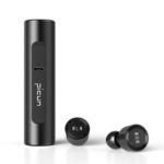 PICUN W2 Portable Bluetooth 5.0 Wireless Stereo Music Hands-free In-ear Earphones with Mic – Black