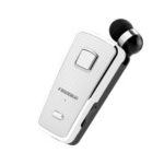 FINEBLUE F970 Portable In-ear Wireless Bluetooth Clip-on Earphone with Mic – White
