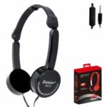 Fashion Children 3.5mm Foldable Wired Over-ear Headphone Stereo Headset with Mic – Black
