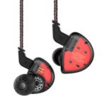 KZ ES4 HiFi Hybrid In-ear Earphone Wired Earbuds 3.5mm without Microphone (Standard Version) – Black