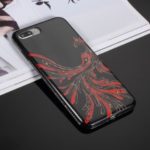 GIRLSCASE [Rhinestone Decor] PC TPU Hybrid Case for iPhone 8 Plus / 7 Plus – Pretty Phoenix / Black