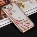 GIRLSCASE Electroplating Rhinestone TPU Protection Case for iPhone 8 / 7 4.7 inch – Phoenix Tail