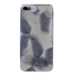 ROAR KOREA Patterned IMD PC + TPU Mobile Casing for iPhone 8 Plus / 7 Plus / 6 Plus 5.5 inch – Blue / White
