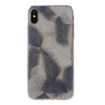 ROAR KOREA Patterned IMD PC + TPU Mobile Casing for iPhone XS Max 6.5 inch – Blue / White