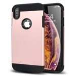 TPU + PC Combo Protection Cell Phone Case for iPhone XS / X 5.8 inch – Rose Gold
